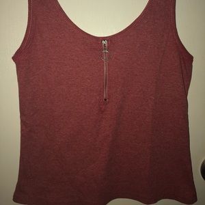 Crop Top With Zipper